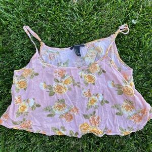 4 for $12 F21 floral crop top